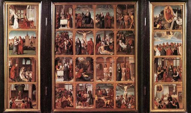 unknow artist Triptych with Scenes from the Life of Christ